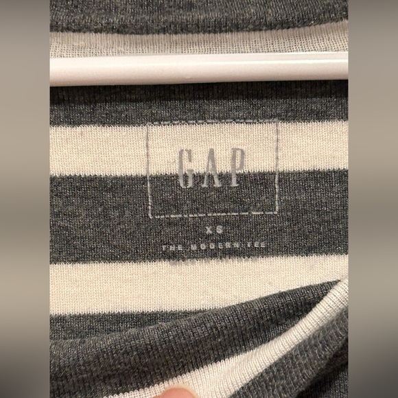 GAP Black and White Striped Long Sleeve Top - Picture 3 of 4